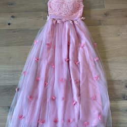 Wedding Dress In Pink