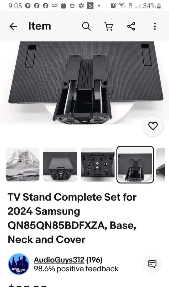 TV Stand For 2024 Samsung 85'