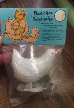 Egg laying hen vintage