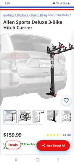 Bicycle allen 3 bike carrier