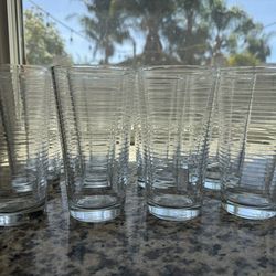 Set of 12 Tall Drinking Glasses