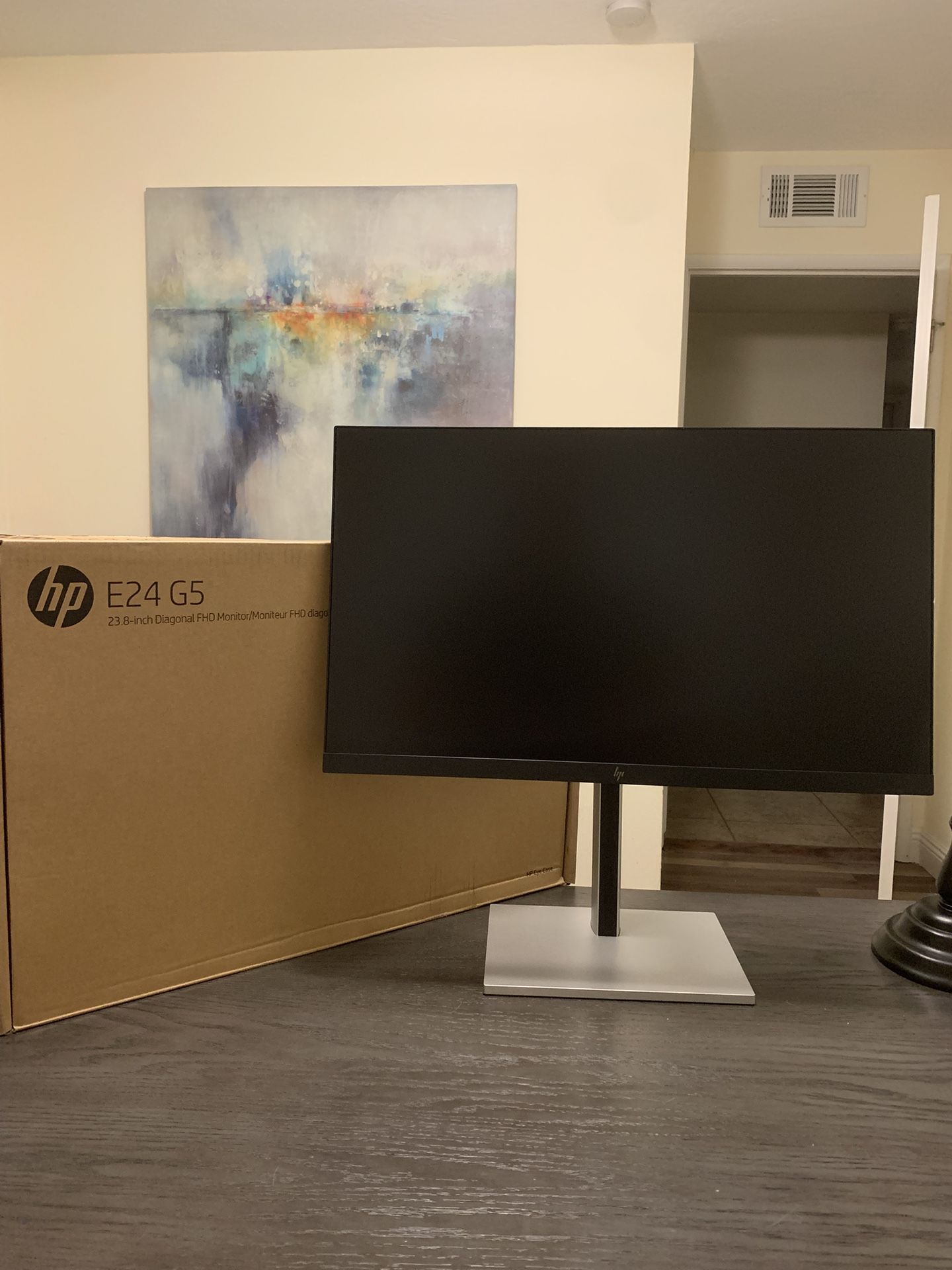 New HP 23.8 inch LED HD monitor with HDMI