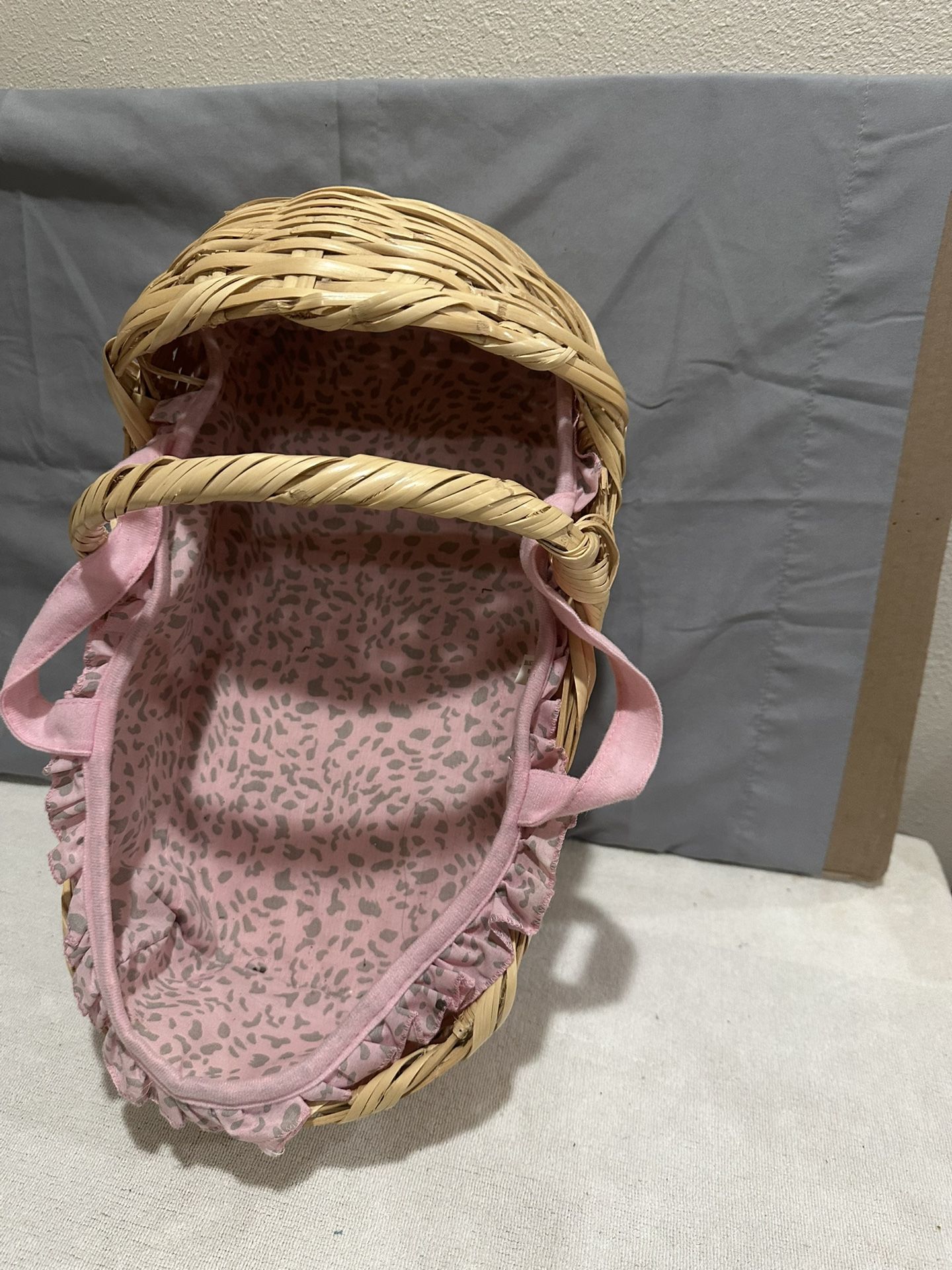 Moses Wicker Dolls Basket