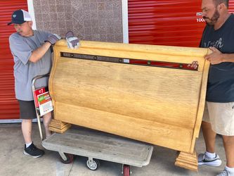 Bed and headboard and dresser,