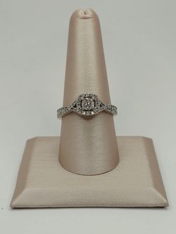 Gold Natural CLUSTER WEDDING Diamond Ring # 10307