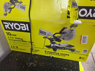 Ryobi 110v Corded 7 1/4" Sliding Miter Saw