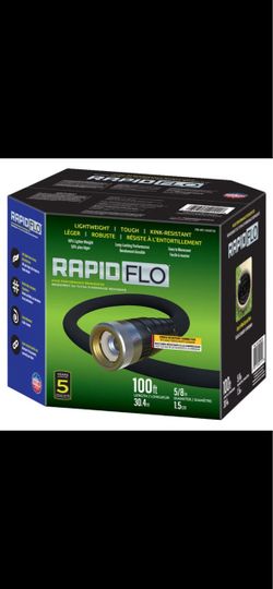 NEW Teknor Rapid Flo 5/8 in. x 100 ft. Compact Garden Hose