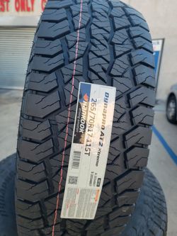4 brand new HANKOOK DYNA PRO AT2 Tires (265/70/17)