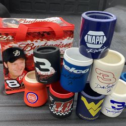Dale Earnhardt Jr., cooler and Coozies. 
