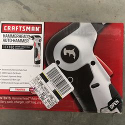 Craftsman Hammerhead Auto Hammer 911818 12v Lithium Ion Battery & Carry Case