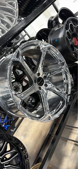 22s staggered chrome Giovanna wheels new 5x115