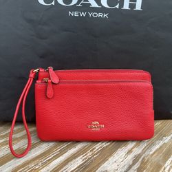 Coach Double Zip Wallet 