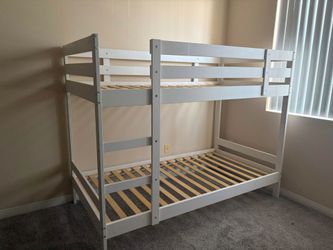 ikea white twin bunk bed