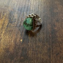 Southwest Turquoise 925 Silver Ring 75 Obo 