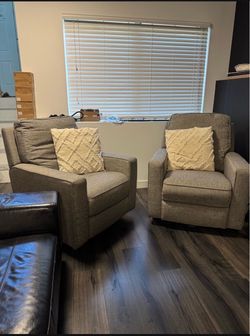 True Innovations Paxley Fabric Swivel Glider Recliners
