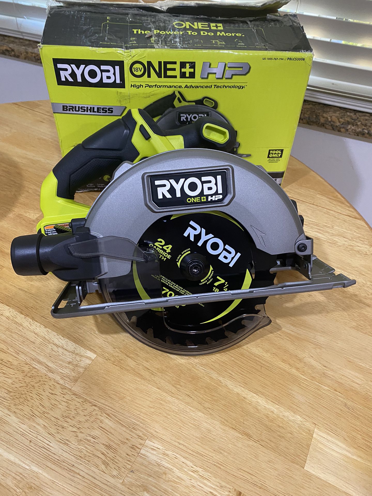 Ryobi 18V 7-1/4” Circular Saw. Tool Only 