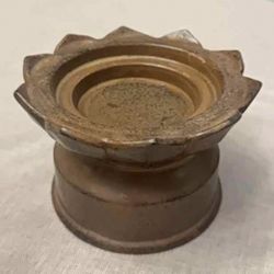 A Stoneware Lotus-Shaped Ritual Pedestal