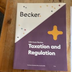 Book Becker CPA exam review