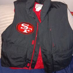 Vintage 49ers Goose Down Puffer Vest