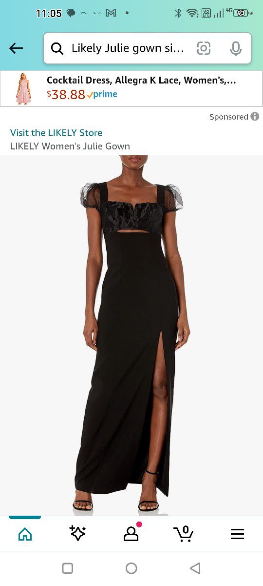 Likely Black Dress Size 12