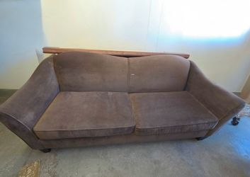 Brown Two-Seat Sofa