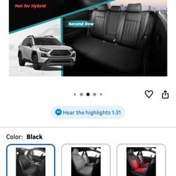 Toyota RAV4 2019-2025 Gas uModel Black Seat Covers