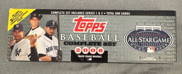 2008 Topps Baseball Complete Set 660 Cards