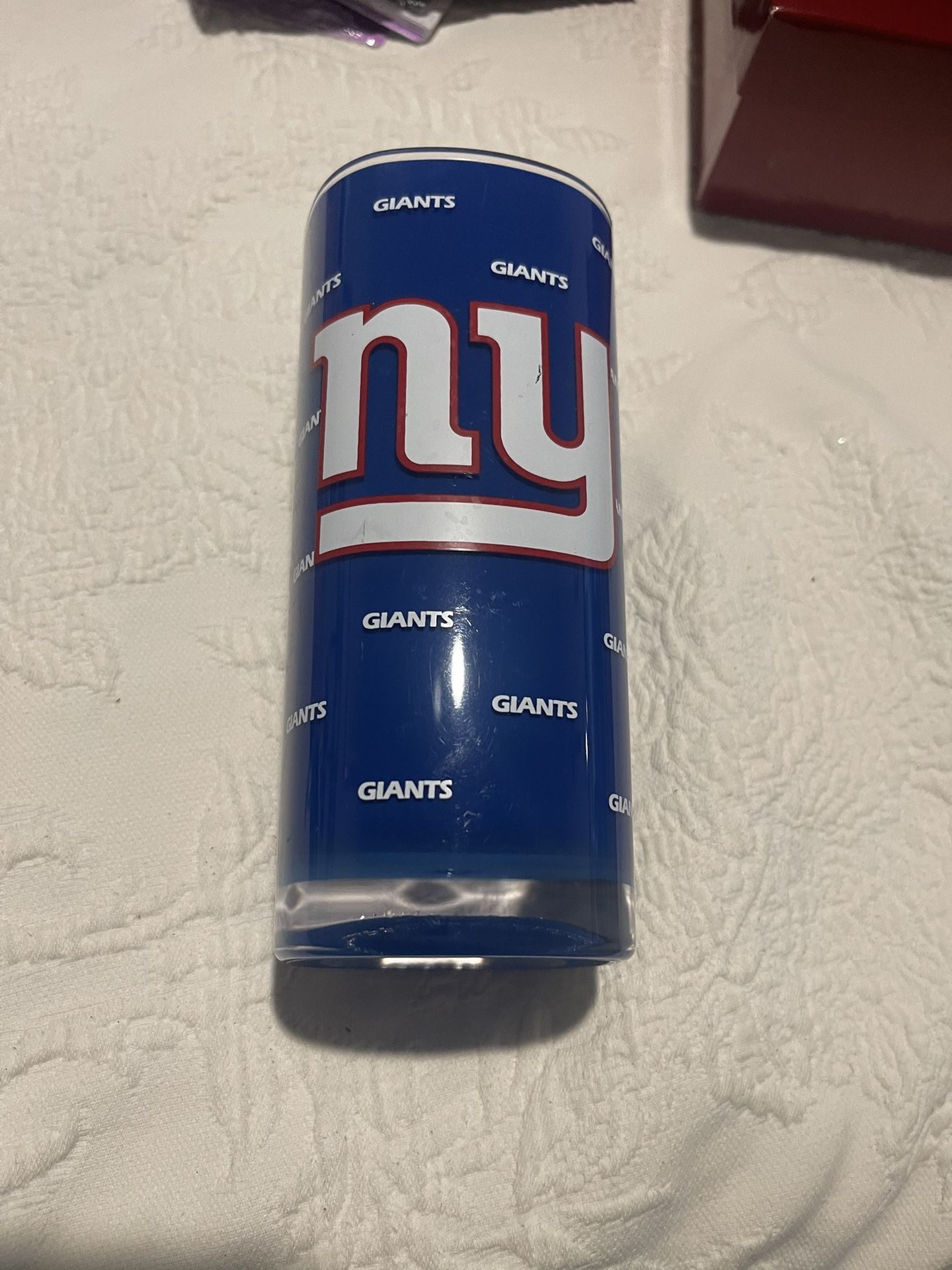 NWOT NY Giants Blue Acrylic Tumbler