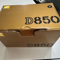 Nikon D850 DSLR Camera Mint New Condition