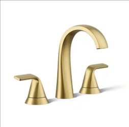 KOHLER
Cursiva 8 in. Widespread Double Handle Bathroom Faucet in Vibrant Brushed Moderne Brass
