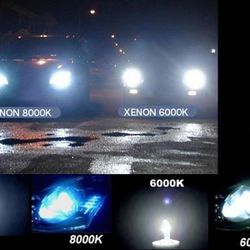 Led headlight bulb ' hid lights conversion kit- any fog or headlight Chevy SilverAdo nissan titan armada honda etc 9006 h7 h4 9007 h9 h13 9008 h1 9005