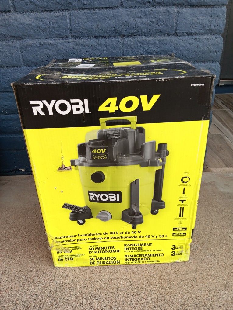 VACUUM RYOBI 40V TOOL ONLY 