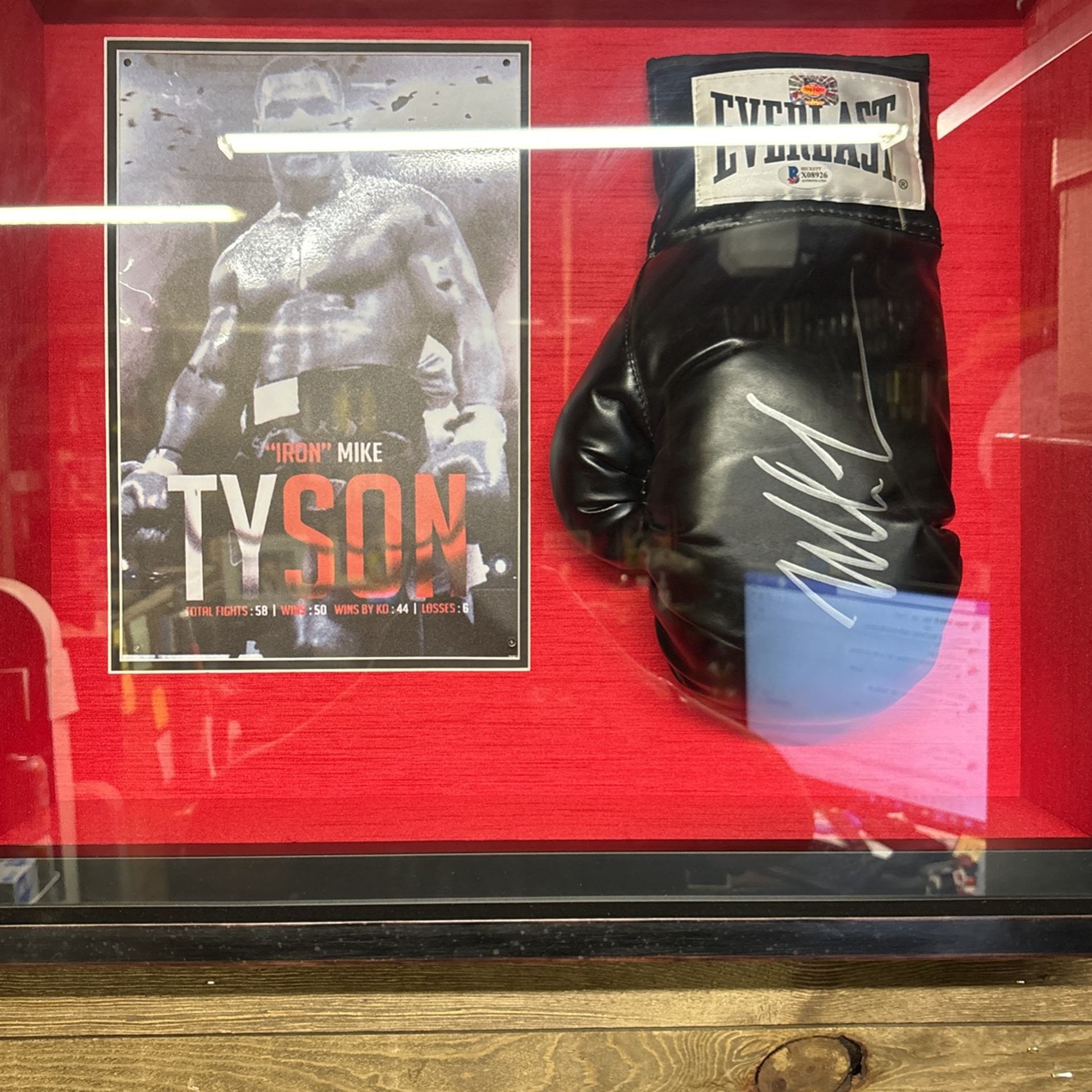 Mike Tyson Autographed Boxing Glove With Certificate