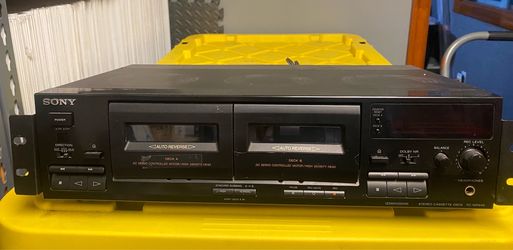 Sony TC-WR445 Dual Auto Reverse Stereo Cassette Deck For Parts or Repair