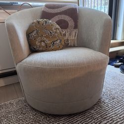 Crate & Barrel Swivel Chair