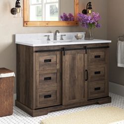Cayden 48in Single Bathroom Vanity with Top - New!