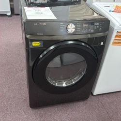 Samsung 7.5 cu. ft. Vented Stackable Electric Dryer in Brushed Black with Sensor Dry