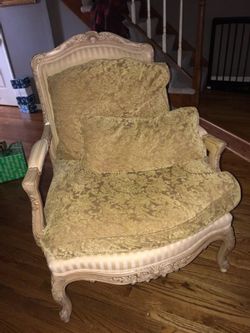 Carved Accent Chair Made By Sherrill Furniture.