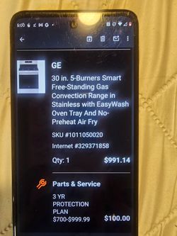 GE 30 in. 5- burners smart free standing gas