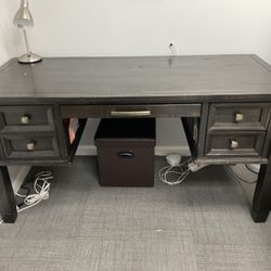 Solid Wood Desk Set Office Furniture 