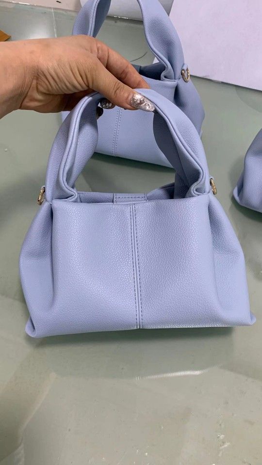 polene dumpling bag aqua blue🌷