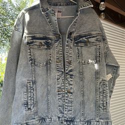 Denim Jean Jacket Size: L 