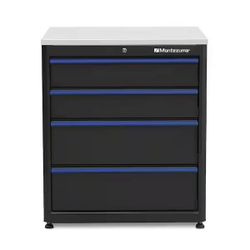 Montezuma 30.55-in W x 34.69-in H 4 -Drawer Steel Tool Cabinet