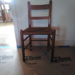Antique Wood and Cane Chairs 