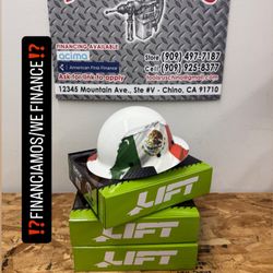 LIFT SAFETY DAX Hard Hat Full Brim Mexico Flag**(FINANCIAMOS/WE FINANCE)**