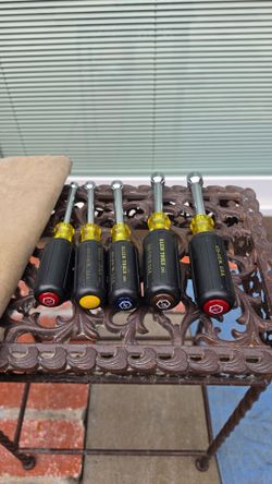5 piece nut driver set klein tools with pouch