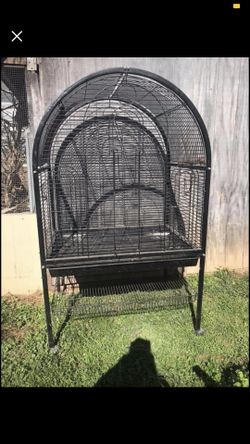 Large metal bird cage