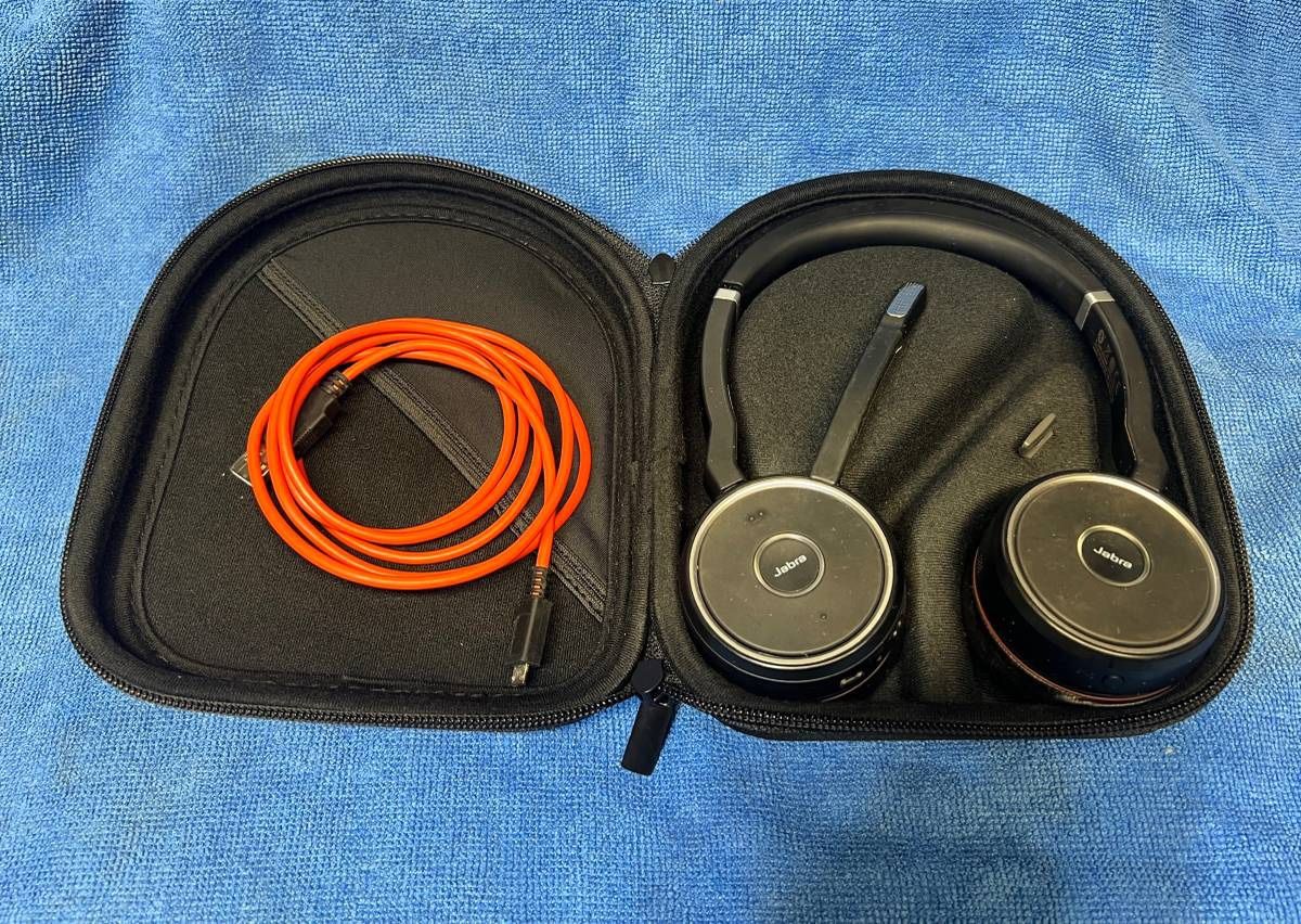 Jabra Evolve 75 Wireless Headset Noise Cancellation HSC040W W/ USB