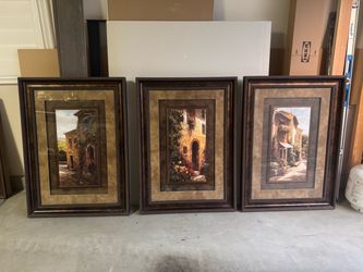 Three Piece Custom Frame Pictures