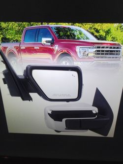New passenger side mirror for Ford F-150, 21-26 with power fold, heated, camera, turn signal